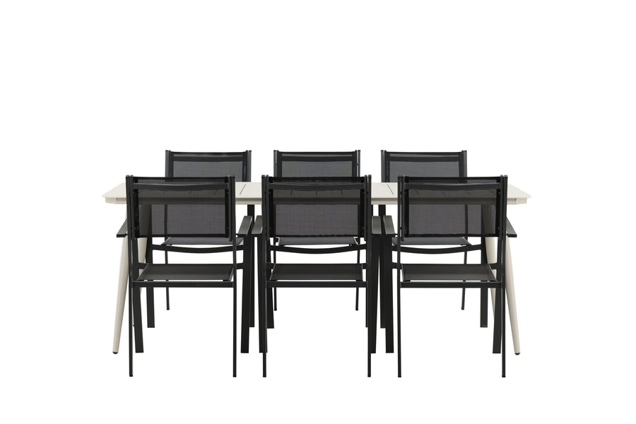 Lina Rektangulær Spisegruppe 