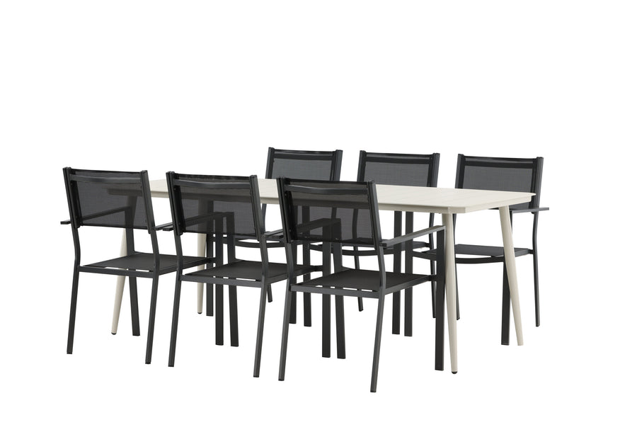 Lina Rektangulær Spisegruppe 