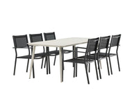 Lina Rektangulær Spisegruppe 
