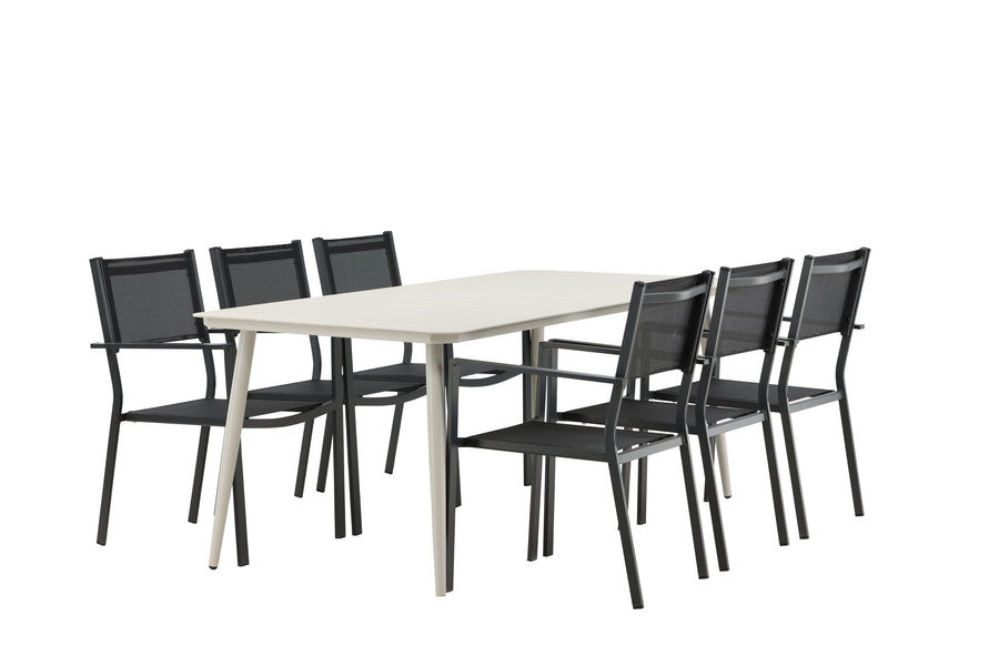 Lina Rektangulær Spisegruppe 