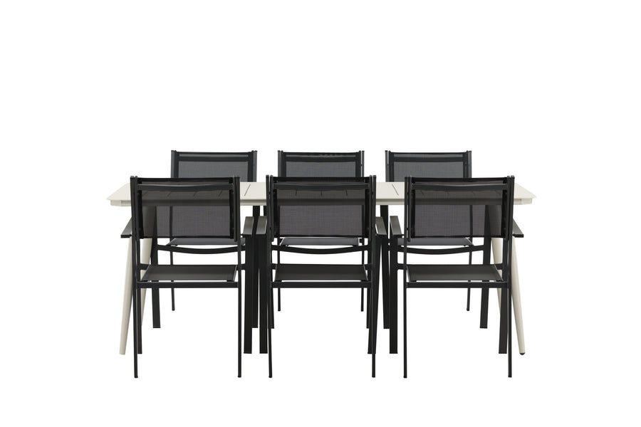 Lina Rektangulær Spisegruppe 