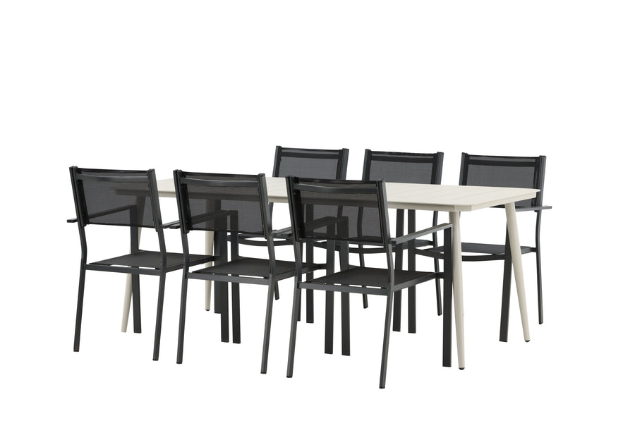 Lina Rektangulær Spisegruppe 
