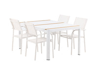 Spisebordet Togo med stolene Santorini 