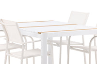 Spisebordet Togo med stolene Santorini 