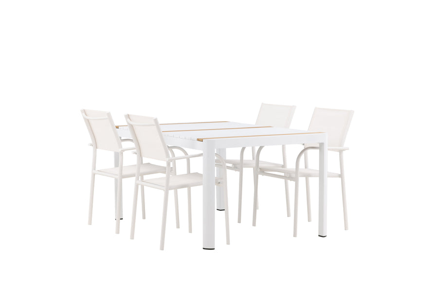Spisebordet Togo med stolene Santorini 