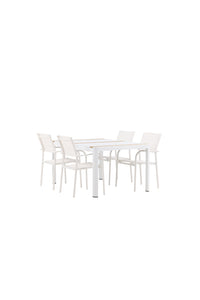 Spisebordet Togo med stolene Santorini 