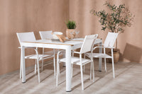 Spisebordet Togo med stolene Santorini 