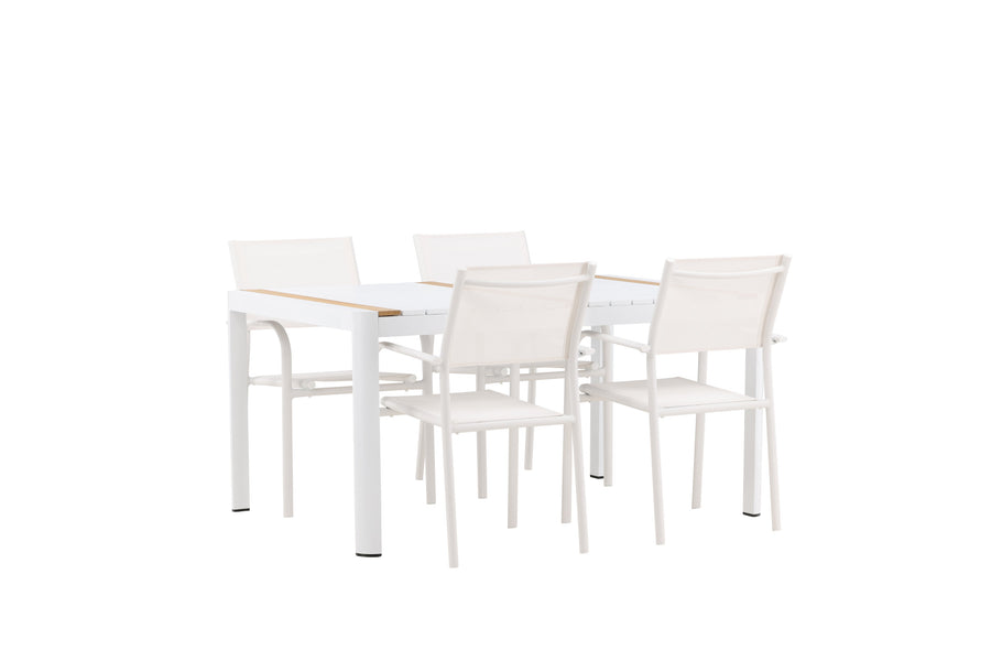 Spisebordet Togo med stolene Santorini 