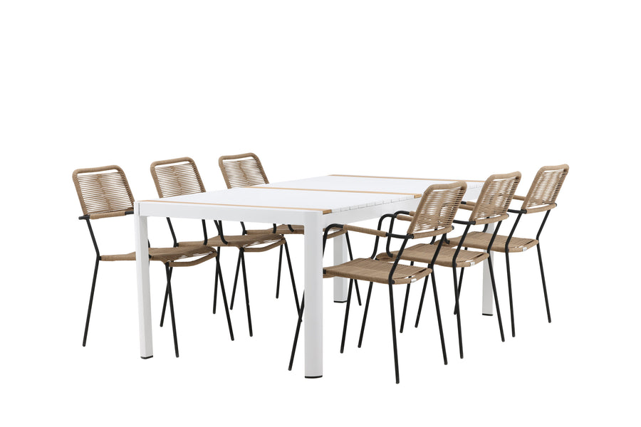 Togo Rektangulær Spisegruppe 