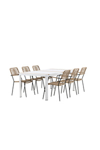 Togo Rektangulær Spisegruppe 