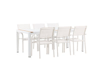 Spisebordet Togo med stolene Santorini 