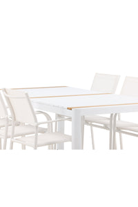 Spisebordet Togo med stolene Santorini 