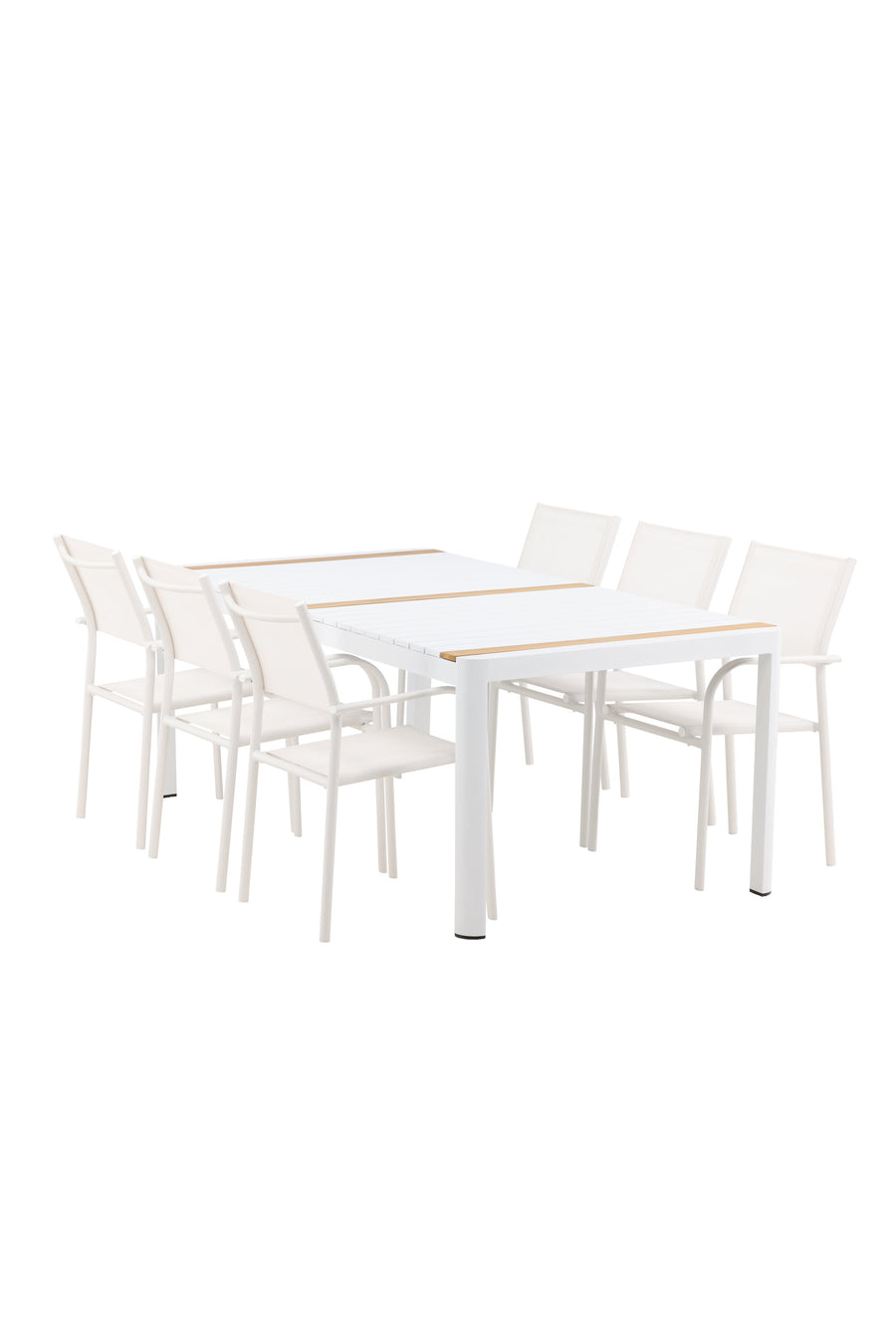 Spisebordet Togo med stolene Santorini 