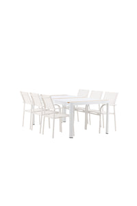 Spisebordet Togo med stolene Santorini 