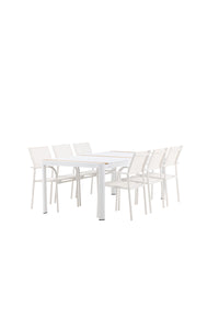 Spisebordet Togo med stolene Santorini 