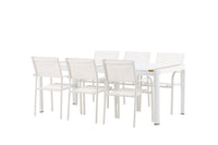 Spisebordet Togo med stolene Santorini 