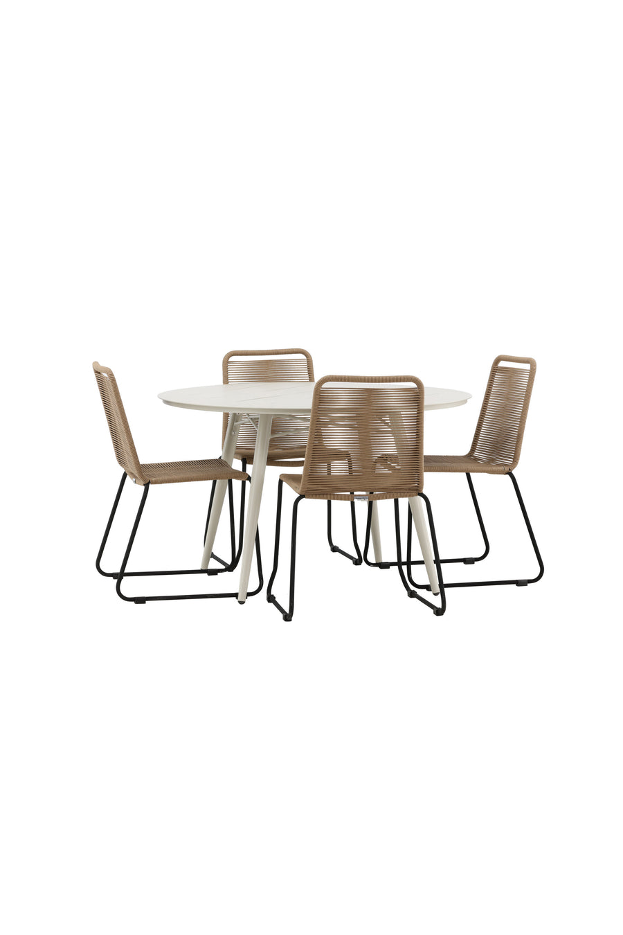 Ensemble de repas rond Lina 