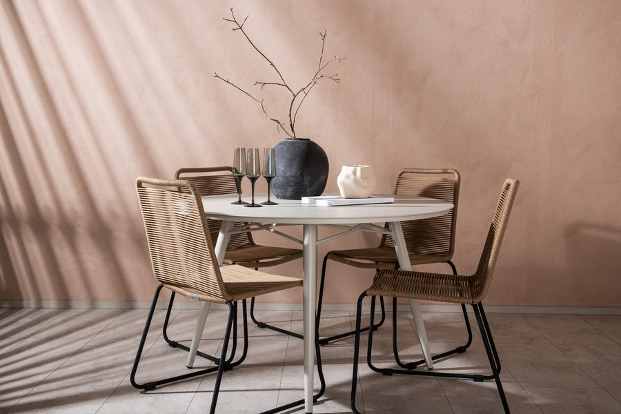 Ensemble de repas rond Lina 