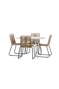 Ensemble de repas rond Lina 
