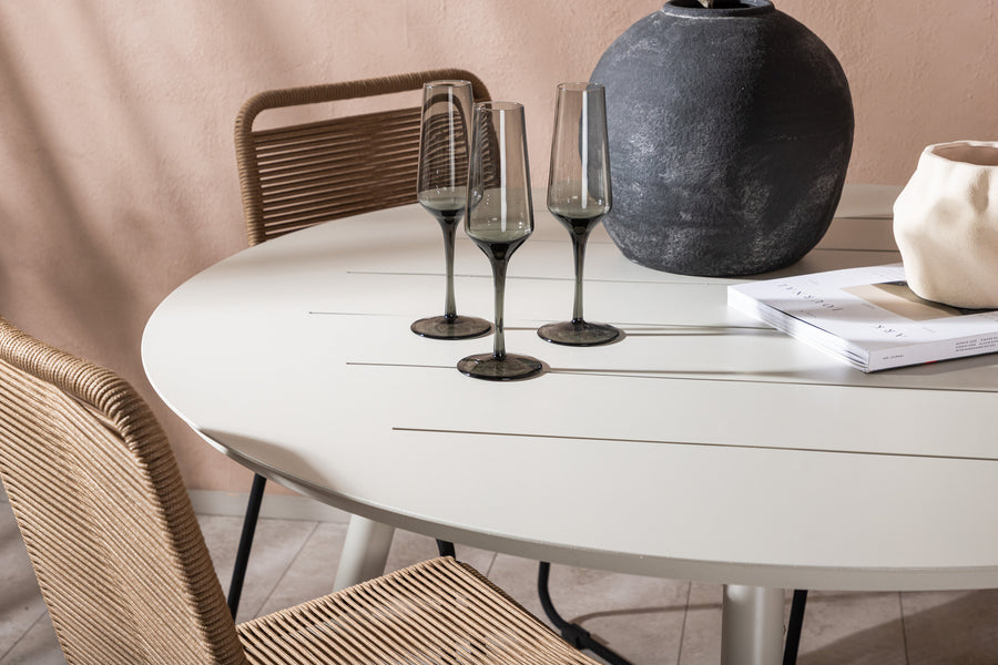 Ensemble de repas rond Lina 