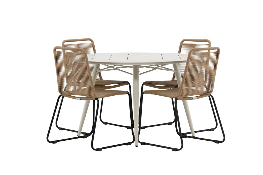 Ensemble de repas rond Lina 