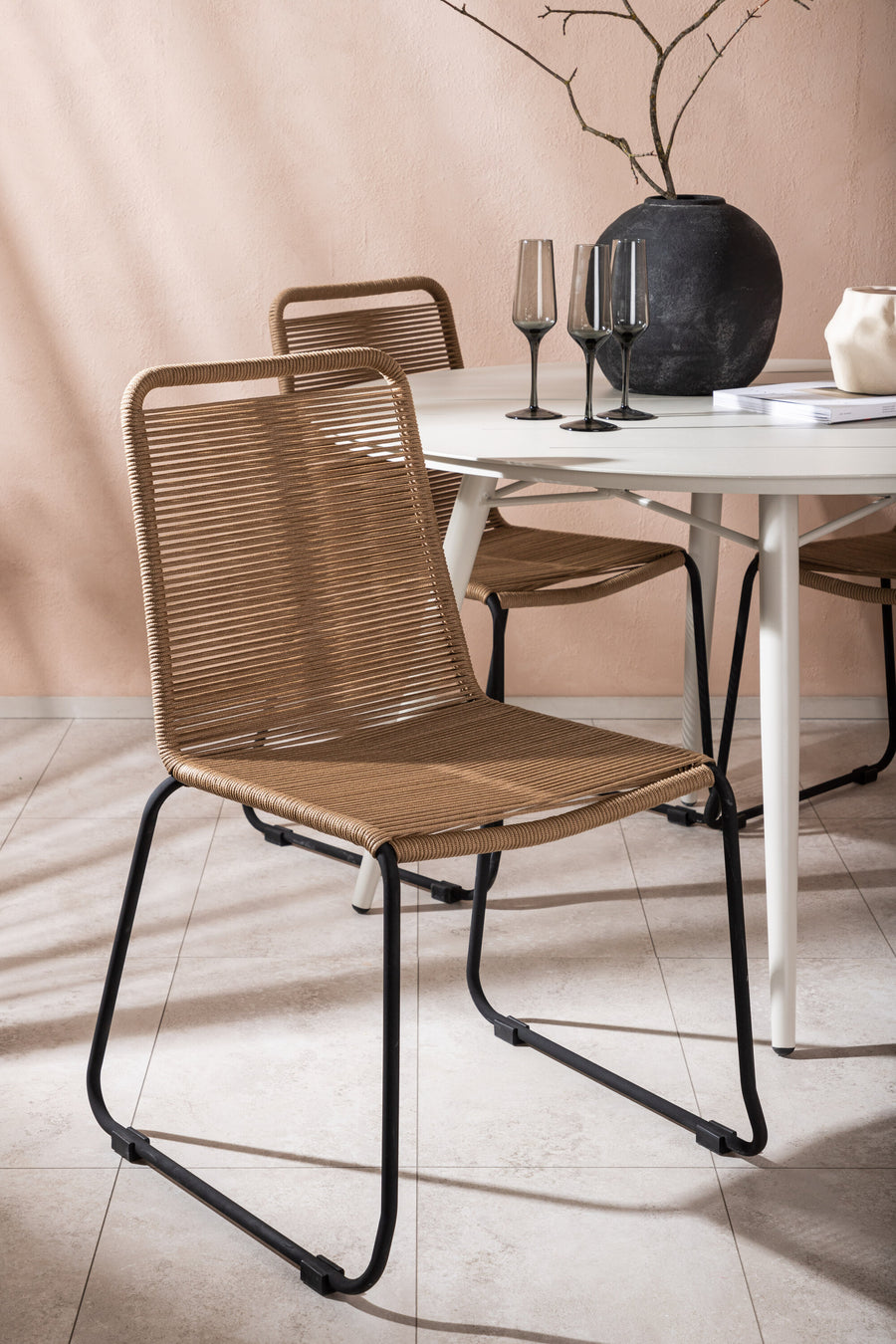 Ensemble de repas rond Lina 