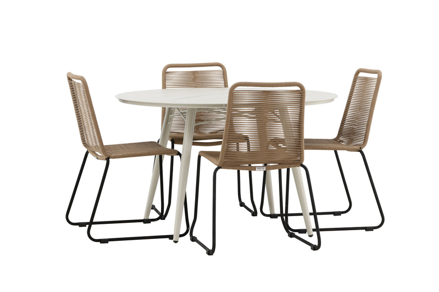 Ensemble de repas rond Lina 