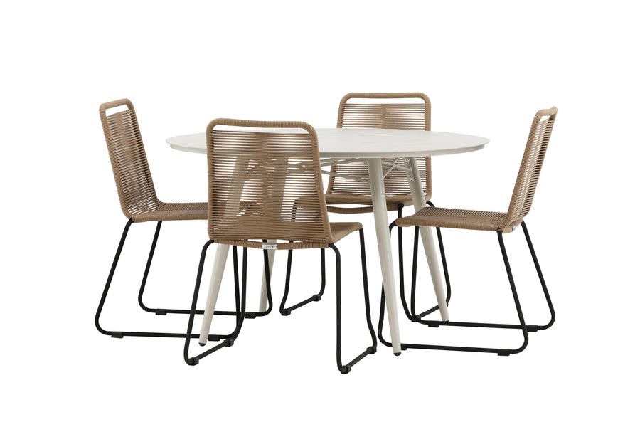 Ensemble de repas rond Lina 