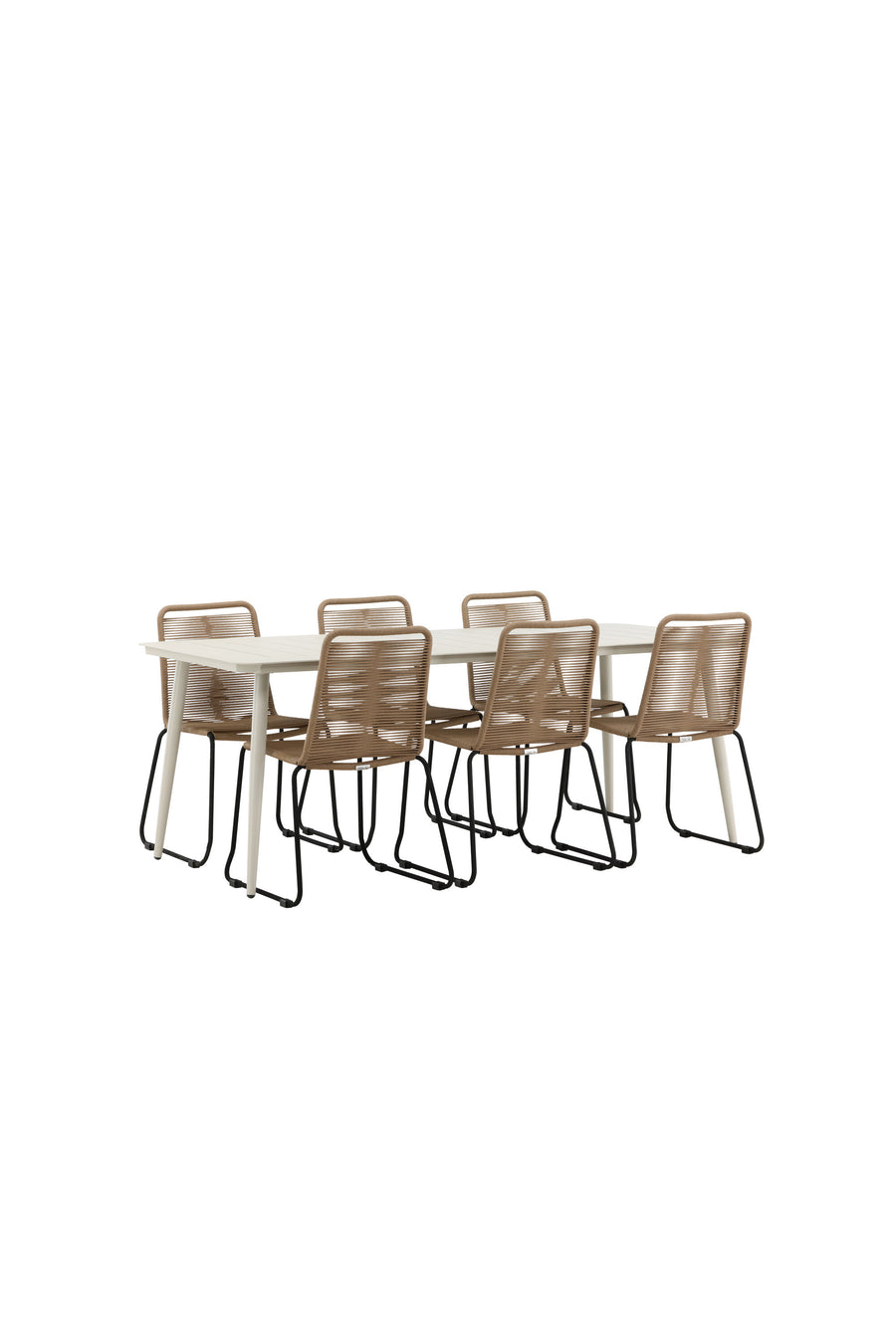 Lina Rektangulær Spisegruppe 