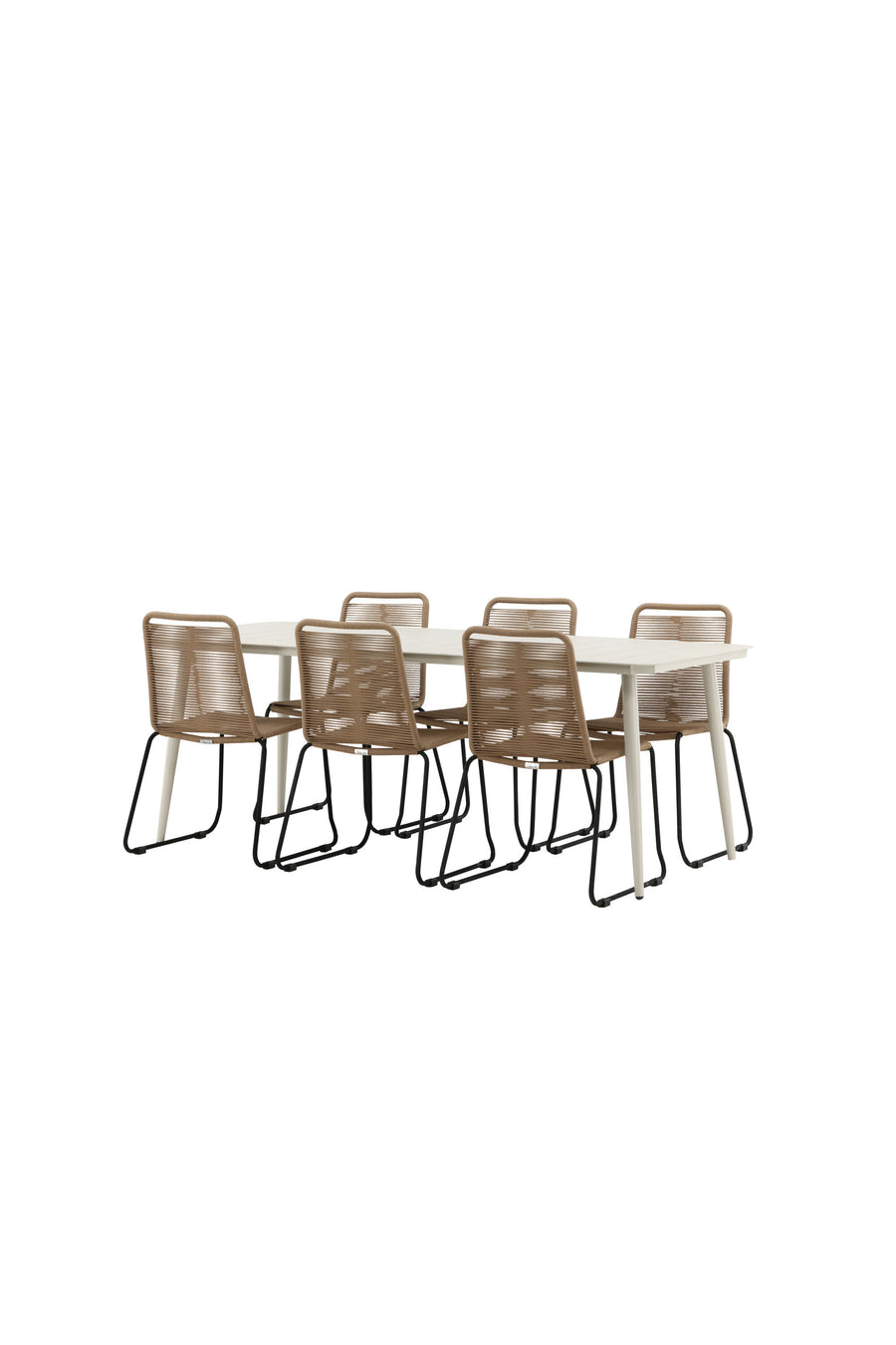 Lina Rektangulær Spisegruppe 