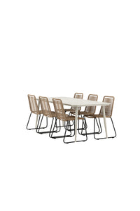 Lina Rektangulær Spisegruppe 