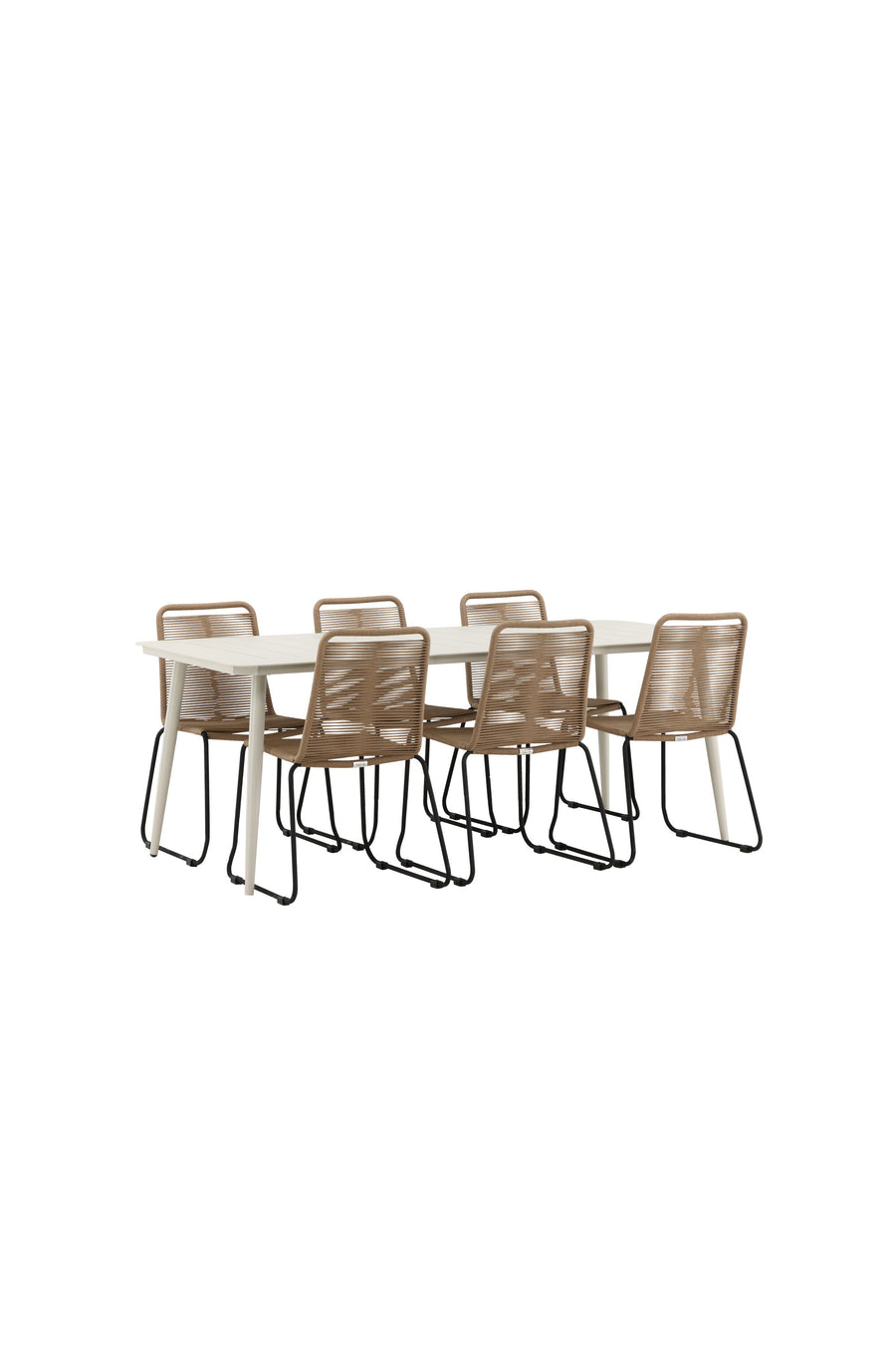 Lina Rektangulær Spisegruppe 