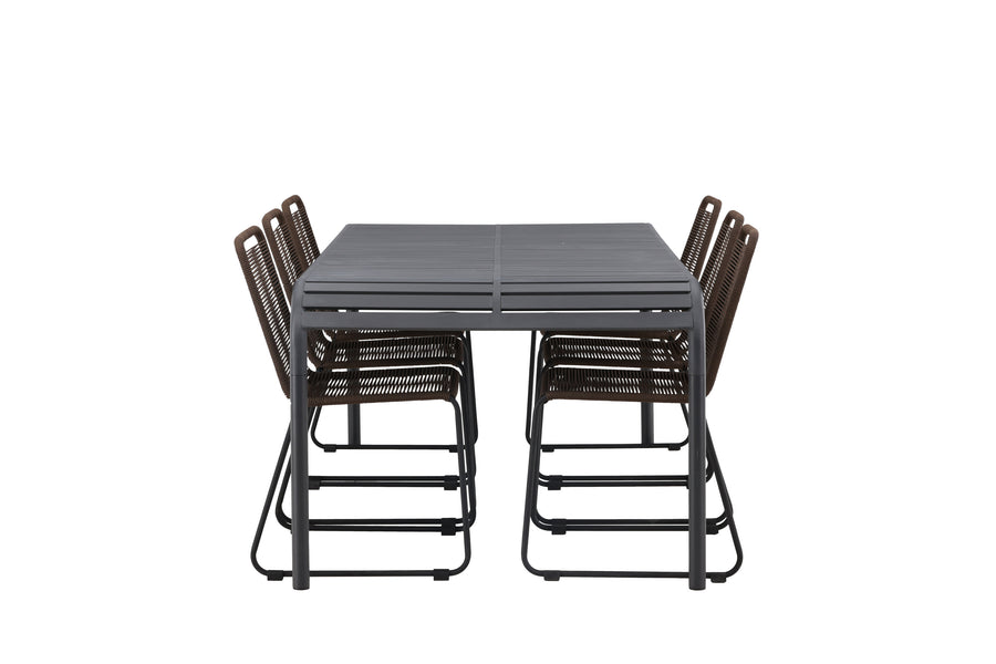 Borneo Rektangulær Spisegruppe 