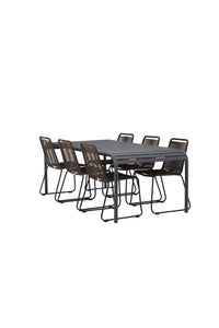 Borneo Rektangulær Spisegruppe 