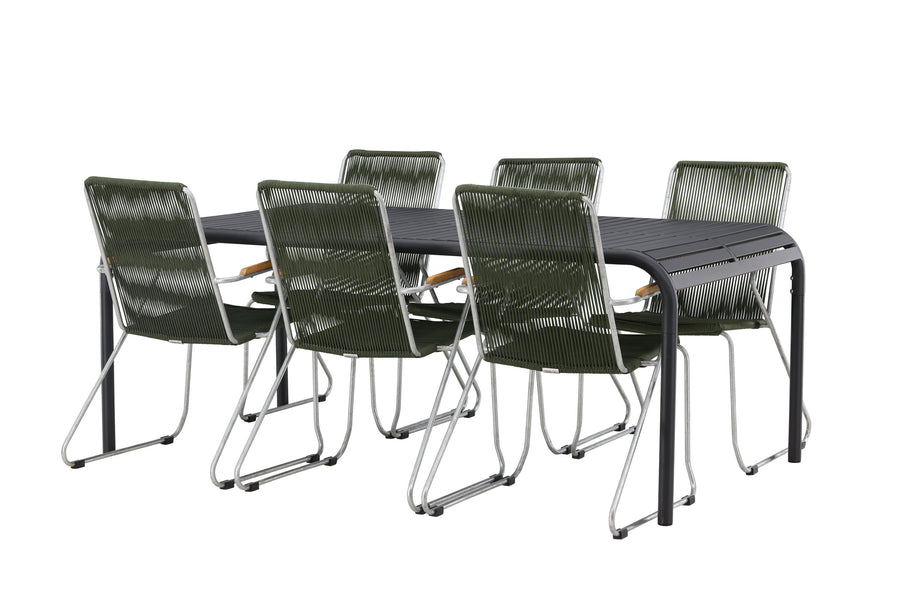 Borneo Rektangulær Spisegruppe 