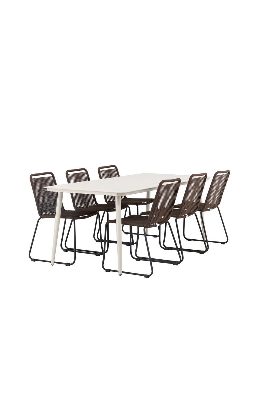 Lina Rektangulær Spisegruppe 