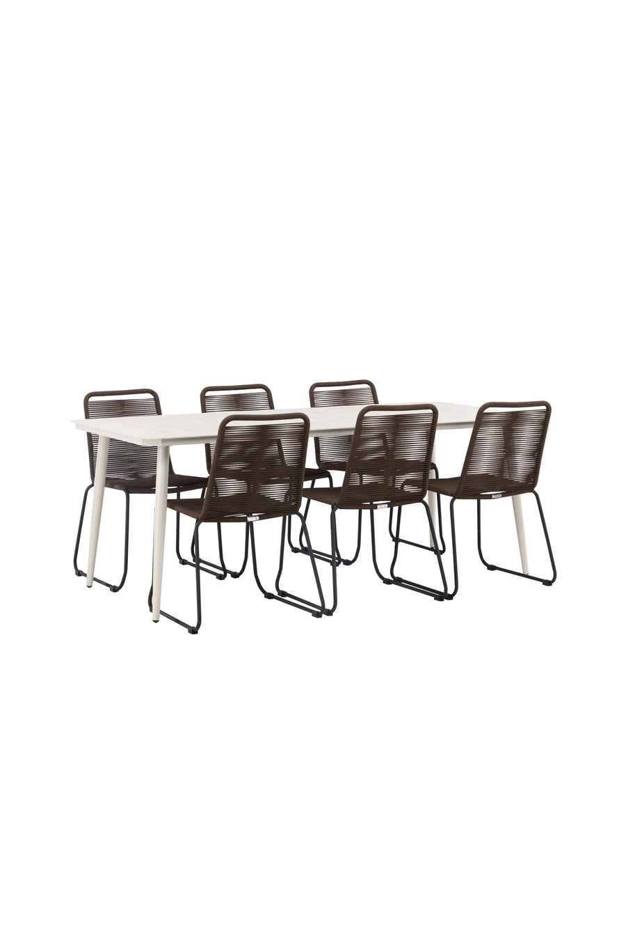 Lina Rektangulær Spisegruppe 