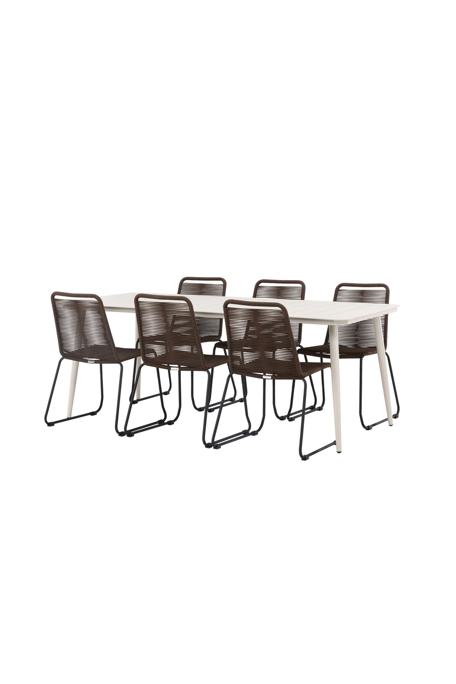 Lina Rektangulær Spisegruppe 