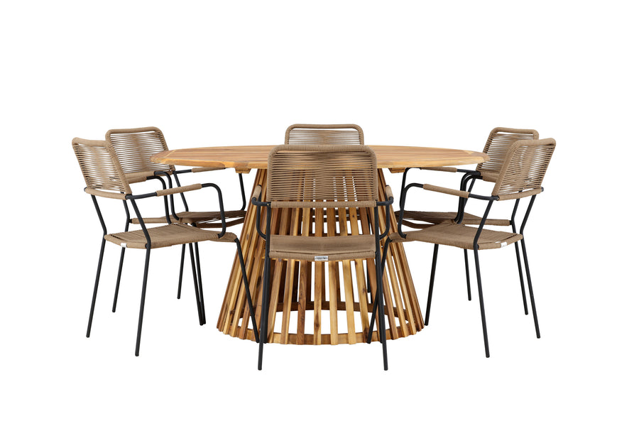 Ensemble de salle à manger rond Tucumán 