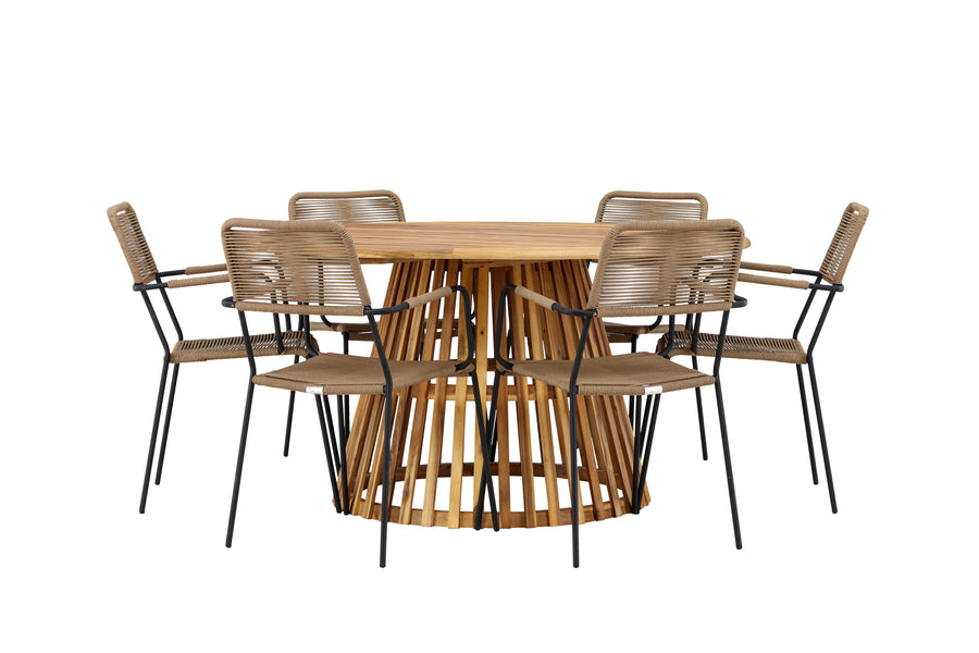 Ensemble de salle à manger rond Tucumán 