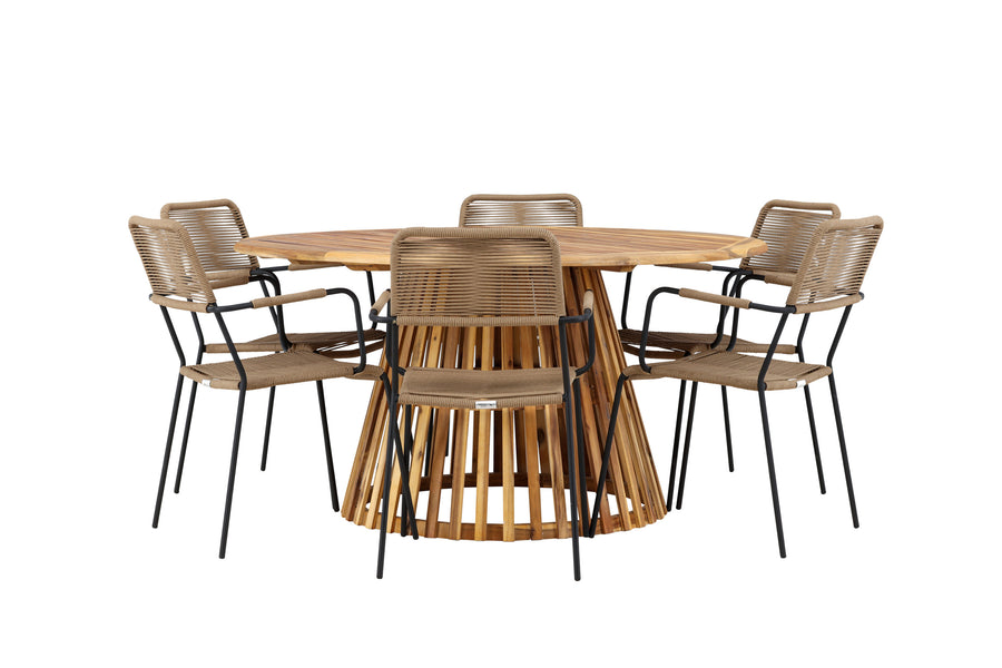 Ensemble de salle à manger rond Tucumán 