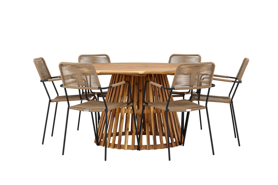 Ensemble de salle à manger rond Tucumán 