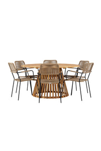 Ensemble de salle à manger rond Tucumán 