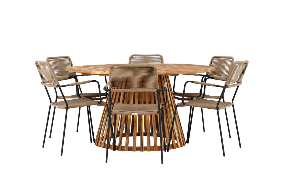 Ensemble de salle à manger rond Tucumán 