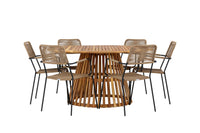 Ensemble de salle à manger rond Tucumán 