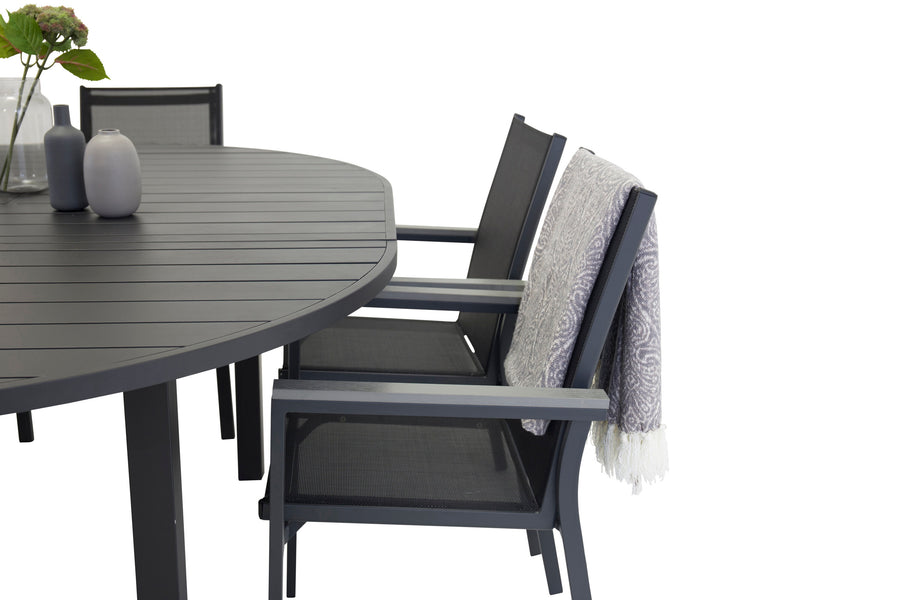Table à manger Marbella avec chaises Parma 