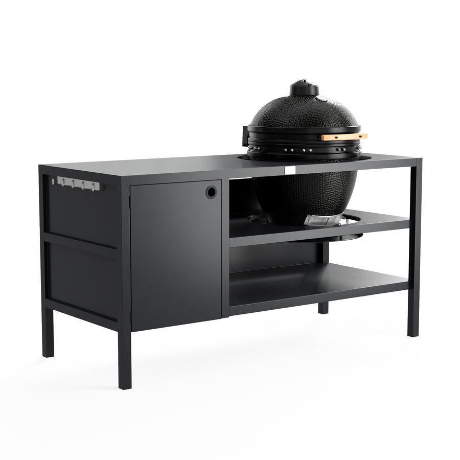 UMAMI Utekjøkken Modul 3 for kamado + Kamado SUMO Midi, svart