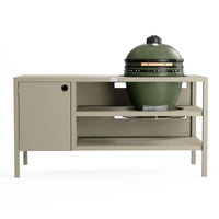 UMAMI Udekøkken Modul 3 til kamado + Kamado SUMO Midi, beige / grøn