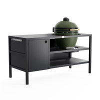 UMAMI Udekøkken Modul 3 til kamado + Kamado SUMO Midi, sort / grøn