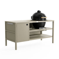 UMAMI Udekøkken Modul 3 til kamado + Kamado SUMO Midi, beige / sort